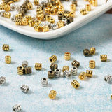 400pcs Tibetan Style Alloy Bead Spacers for DIY Jewelry Making 4x4mm