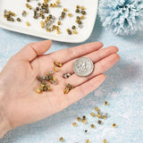 400pcs Tibetan Style Alloy Bead Spacers for DIY Jewelry Making 4x4mm