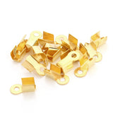 400pcs Cord End Caps String Leather Clip Tip Crimp Bead Connectors Jewelry DIY