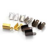 400pcs Cord End Caps String Leather Clip Tip Crimp Bead Connectors Jewelry DIY