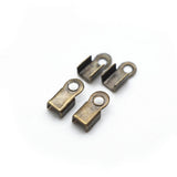 400pcs Cord End Caps String Leather Clip Tip Crimp Bead Connectors Jewelry DIY