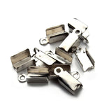 400pcs Cord End Caps String Leather Clip Tip Crimp Bead Connectors Jewelry DIY