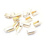 400pcs Cord End Caps String Leather Clip Tip Crimp Bead Connectors Jewelry DIY