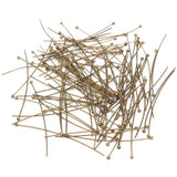 400pcs Rhodium Metal Ball Head Pins for DIY Jewelry Making 20/30/40/50mm