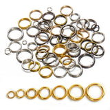 400pcs Jump Rings 4-10mm Split Ring Connectors for Jewelry Making DIY Findings
