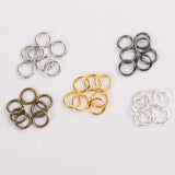 400pcs Jump Rings 4-10mm Split Ring Connectors for Jewelry Making DIY Findings