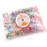 400 Smiley Face Spacer Beads + 800 Flat Round Clay Beads DIY Jewelry Making