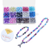 401pcs 8mm Crackle Glass Bead Lighting DIY Craft