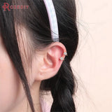 4PCS 15x10MM 24K Brass Zircon Star Earrings Diy Jewelry Supplies