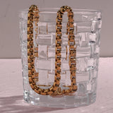 Round Snake Bone Plated Chain Necklaces for Women Jewelry