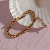 Round Snake Bone Plated Chain Necklaces for Women Jewelry