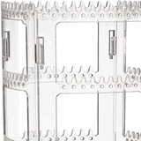 40GB 360 Rotating Clear Earring Holder Jewelry Organizer Rack Display