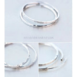 Exaggerated Big Circle Dangle Earrings for Women 925 Sterling-silver-jewelry