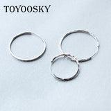 Exaggerated Big Circle Dangle Earrings for Women 925 Sterling-silver-jewelry