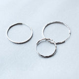 Exaggerated Big Circle Dangle Earrings for Women 925 Sterling-silver-jewelry