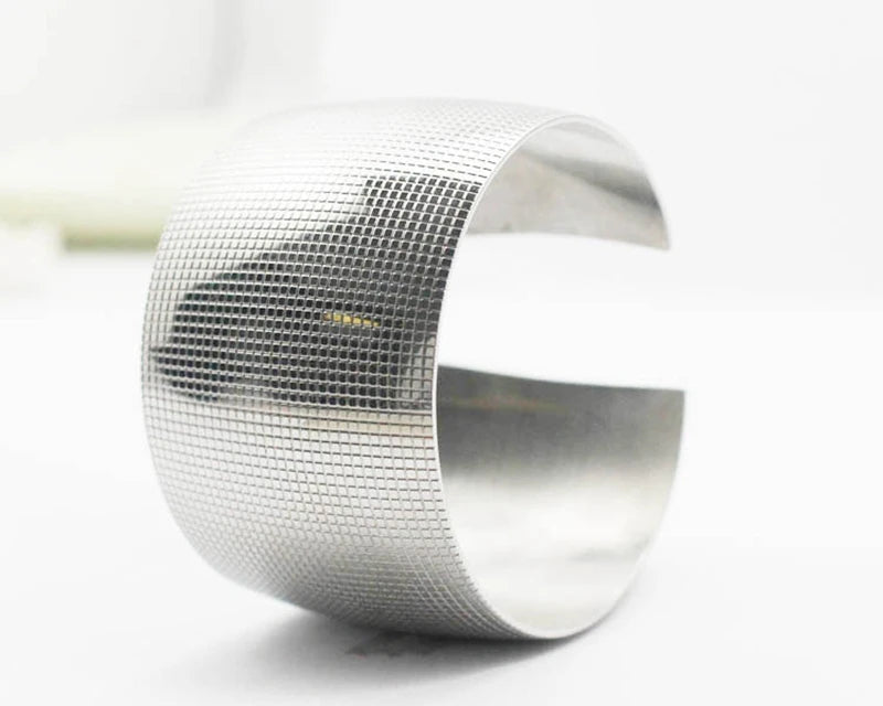 40MM Exaggerate 316l Stainless Steel Bracelet Big Cuff Bangle Punk Jewelry