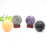 40MM Yoni Ball Natural Crystal Stone Polished Quartz Healing Mineral Ball