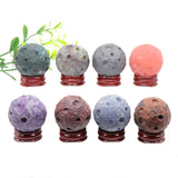 40MM Yoni Ball Natural Crystal Stone Polished Quartz Healing Mineral Ball