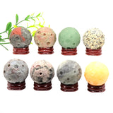 40MM Yoni Ball Natural Crystal Stone Polished Quartz Healing Mineral Ball
