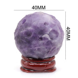 40MM Yoni Ball Natural Crystal Stone Polished Quartz Healing Mineral Ball