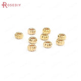 40PCS 3MM 4MM 5MM Silver Brass Wheel Spacer Beads for Bracelets