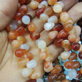 40PCS 8X12MM Gemstone Strings Turquoise Indian Agate Tiger Eye
