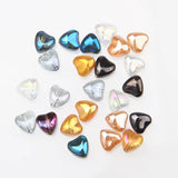 40PCS 8mm Heart Glass Pendants Beads Charms for Jewelry Making
