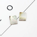 40PCS Carved Natural Mother of Pearl Charms - Minimalist Jewelry Earrings Charms