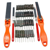 40PCS Cylinder Sandpaper Rod Ruler Kit for Jewelry Making