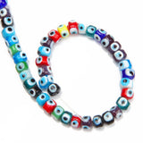 40PCS Evil Eye Beads Glass Bead for Jewelry Making Supplies DIY Necklace 10mm