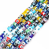 40PCS Evil Eye Beads Glass Bead for Jewelry Making Supplies DIY Necklace 10mm