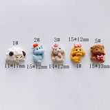 40PCS Mini Dancing Animal Sheep Pendant Keychain DIY Girl Gift