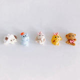 40PCS Mini Dancing Animal Sheep Pendant Keychain DIY Girl Gift