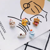 40PCS Mini Dancing Animal Sheep Pendant Keychain DIY Girl Gift