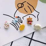 40PCS Mini Dancing Animal Sheep Pendant Keychain DIY Girl Gift