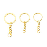 40PCS Keychain Making Supplies 5.5CM Jump Ring Metal Blank Keyring