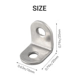 40PCS L Bracket with 80PCS Screws, Angle Bracket Fastener Set