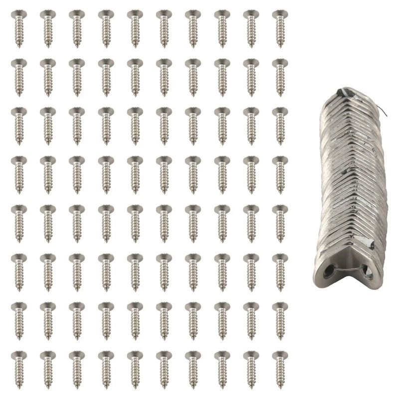 40PCS L Bracket with 80PCS Screws, Angle Bracket Fastener Set