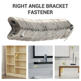40PCS L Bracket with 80PCS Screws, Angle Bracket Fastener Set