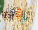 40PCS Mixed Glass Braided Raffia Wish Bracelets in Assorted Colors