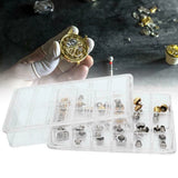 40PCS Watch Crowns Waterproof Replacement Repair Tools with Box