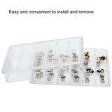 40PCS Watch Crowns Waterproof Replacement Repair Tools with Box
