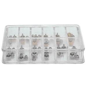 40PCS Watch Crowns Waterproof Replacement Repair Tools with Box
