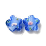 40Pc Small Flower Lampwork Glass Beads for Jewellery Making