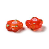 40Pc Small Flower Lampwork Glass Beads for Jewellery Making