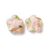 40Pc Small Flower Lampwork Glass Beads for Jewellery Making