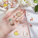 40Pcs Mixed Shape Enamel Pendants Alloy Cadmium & Lead