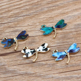 40Pcs Enamel Dragonfly Charms Pendant for Bracelet Ch0106