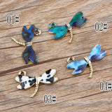 40Pcs Enamel Dragonfly Charms Pendant for Bracelet Ch0106