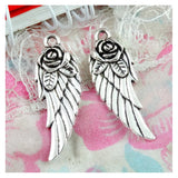 40Pcs Antique Bronze Wings Charms Pendant for DIY Bracelet Necklace